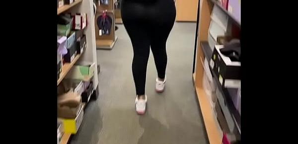  flashing my ass in public store, turns me on and had to masturbate in store restroom